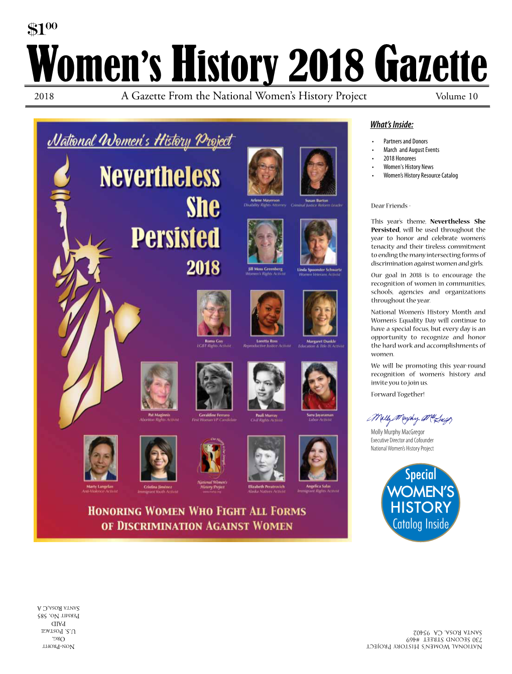 Women's History 2018 Gazette