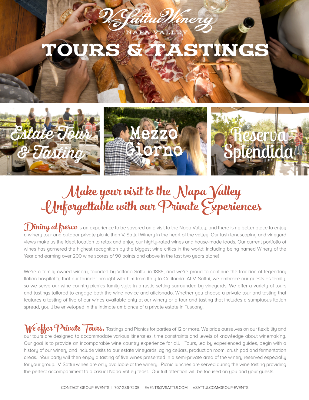 Make Your Visit to the Napa Valley Unforgettable with Our Private Experiences