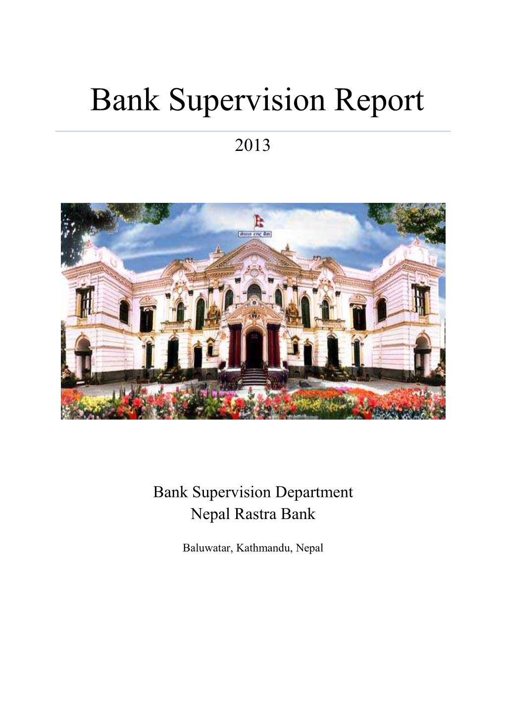 Annual Bank Supervision Report 2013 20710612