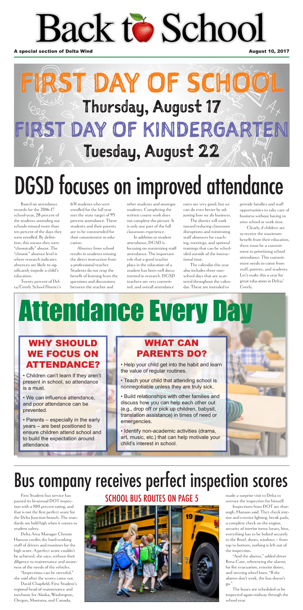 DGSD Focuses on Improved Attendance