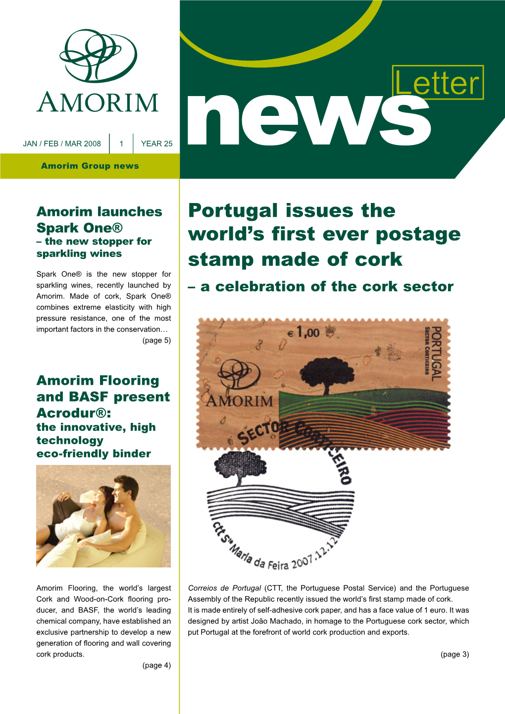 Portugal Issues the World's First Ever Postage Stamp Made of Cork