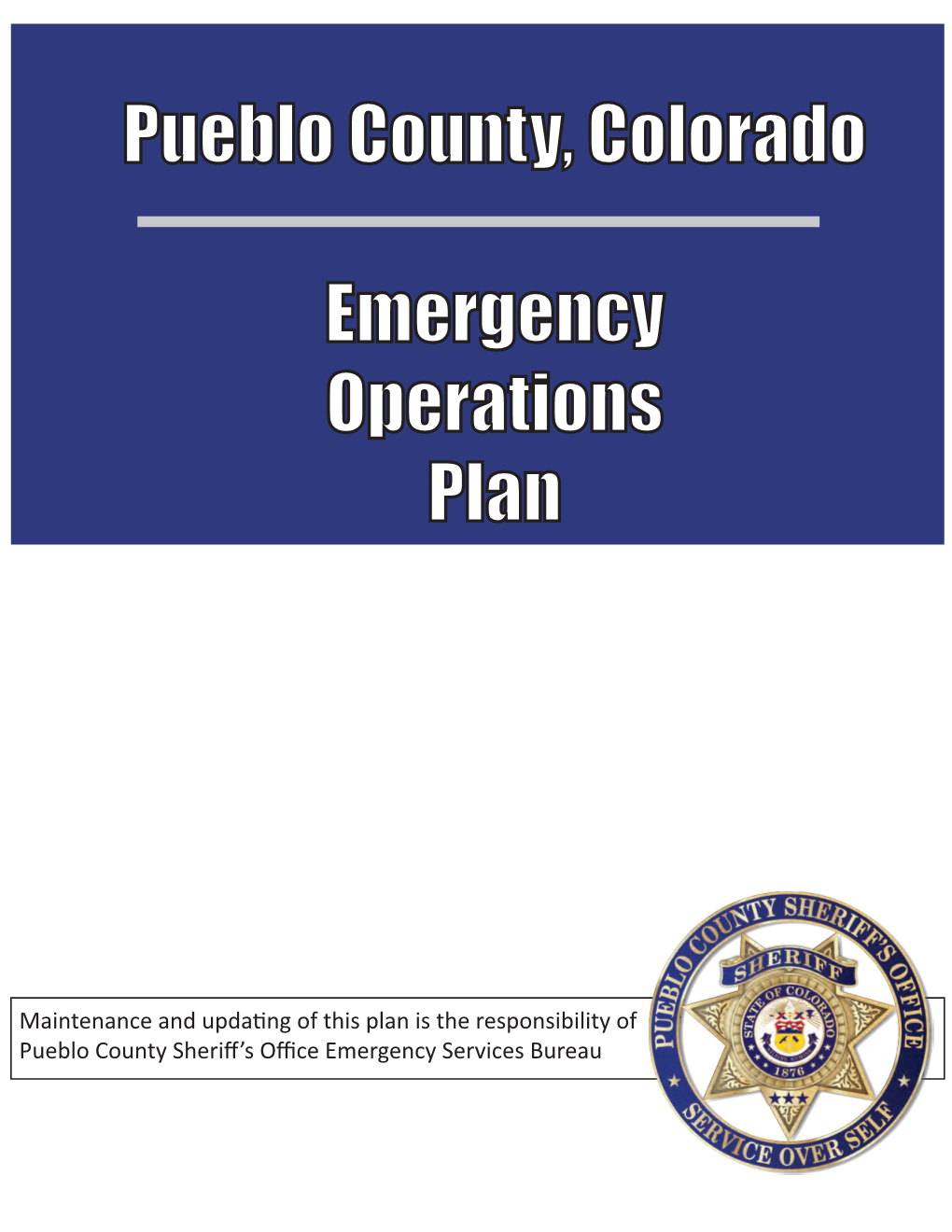 The Local Emergency Operations Plan Is Organized Into Emergency Support Functions (ESF’S) to Facilitate Response to Disasters