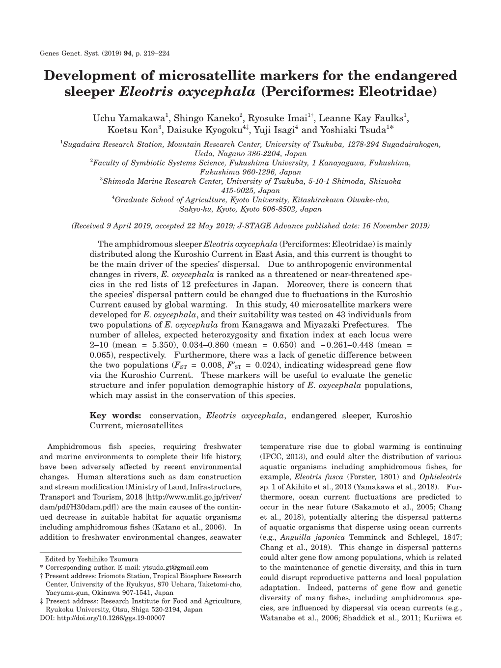 Perciformes: Eleotridae)