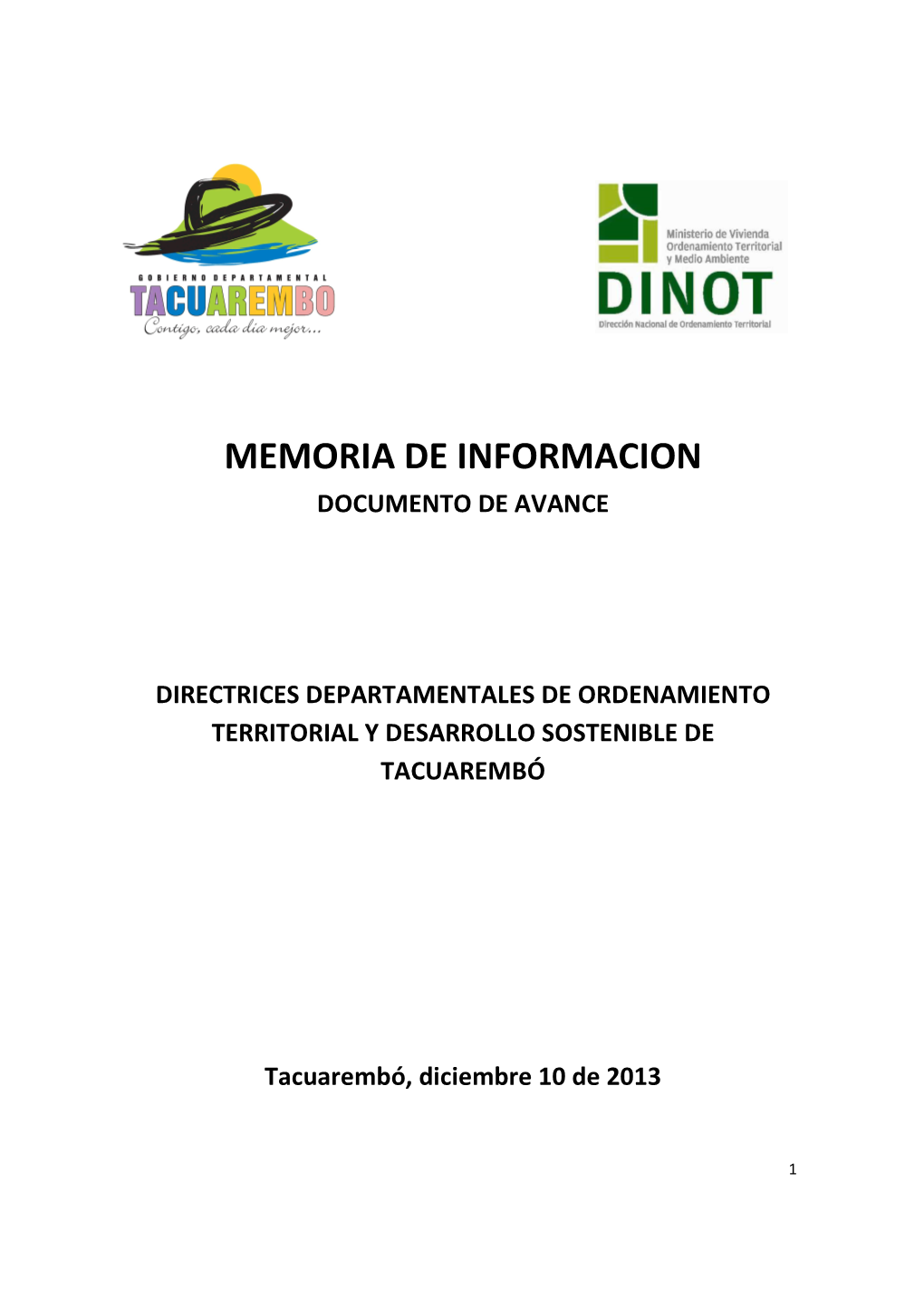 Memoria De Informacion Documento De Avance