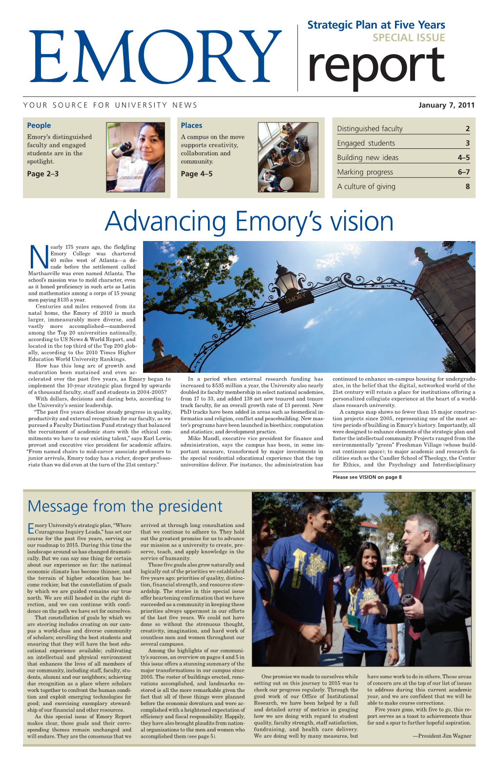 Advancing Emory's Vision