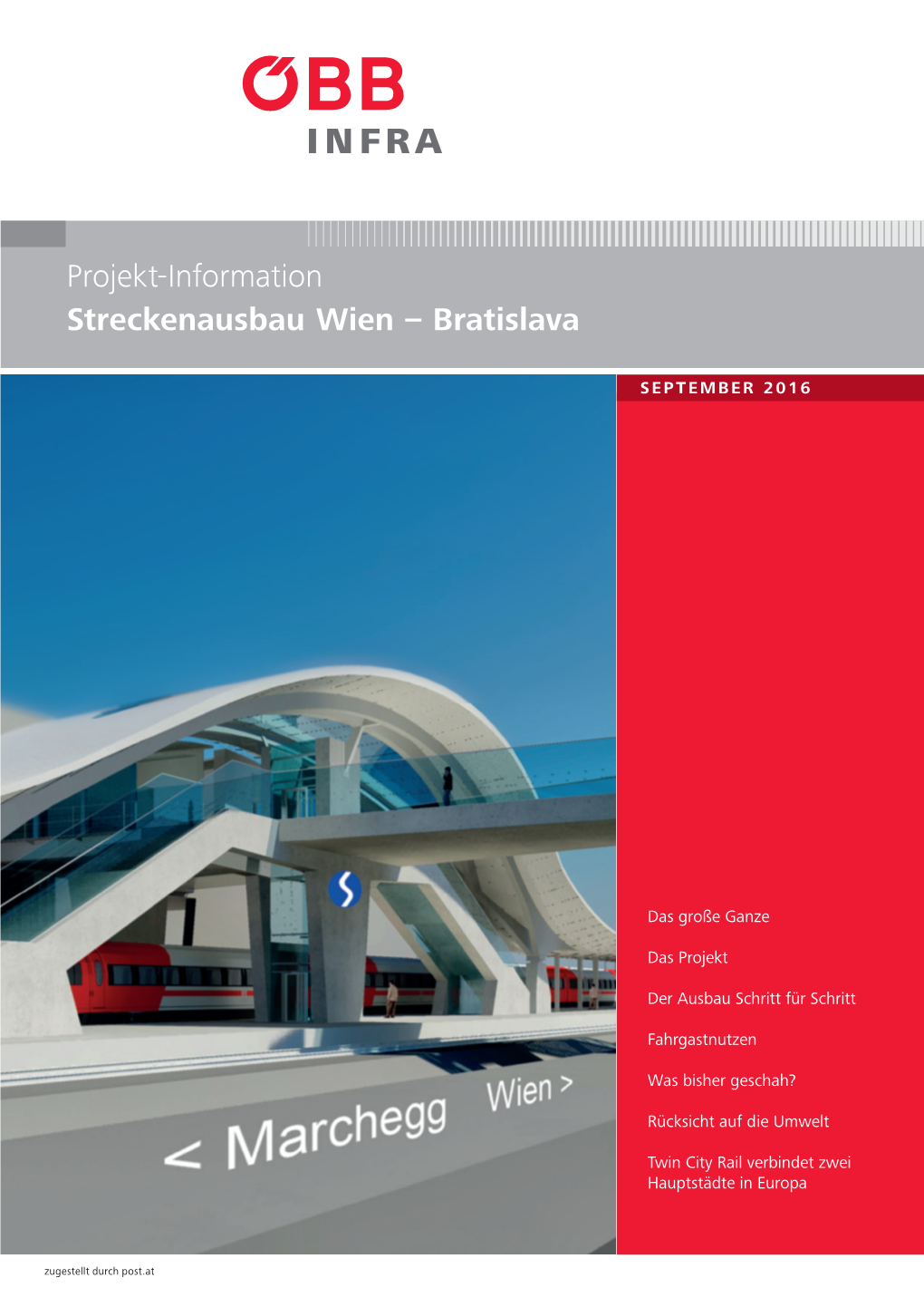 Projekt-Information Streckenausbau Wien – Bratislava