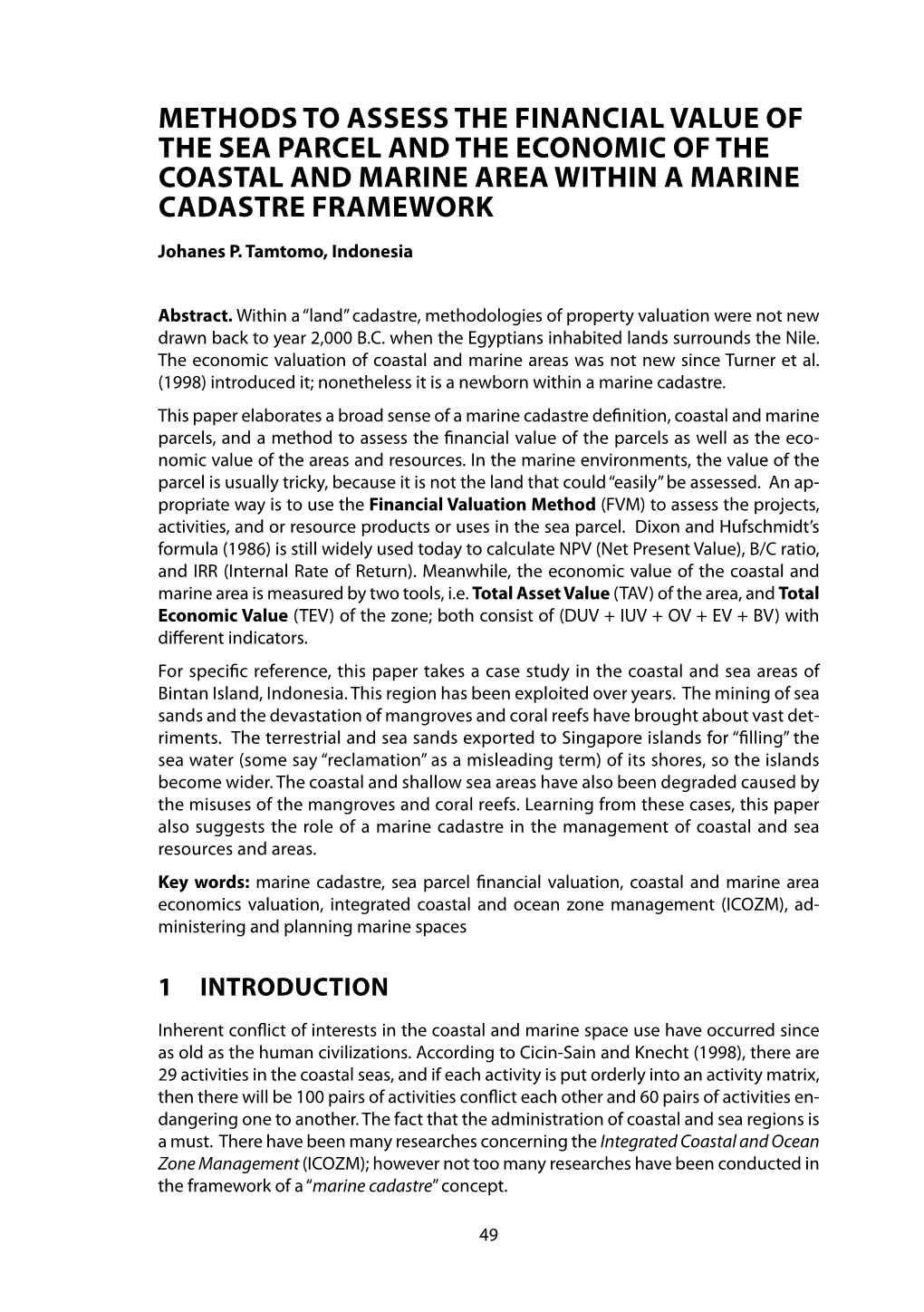 Methods.To.Assess.The.Financial.Value.Of. The.Sea.Parcel.And.The.Economic.Of.The. Coastal.And.Marine.Area.Within.A.Marine. Cadas