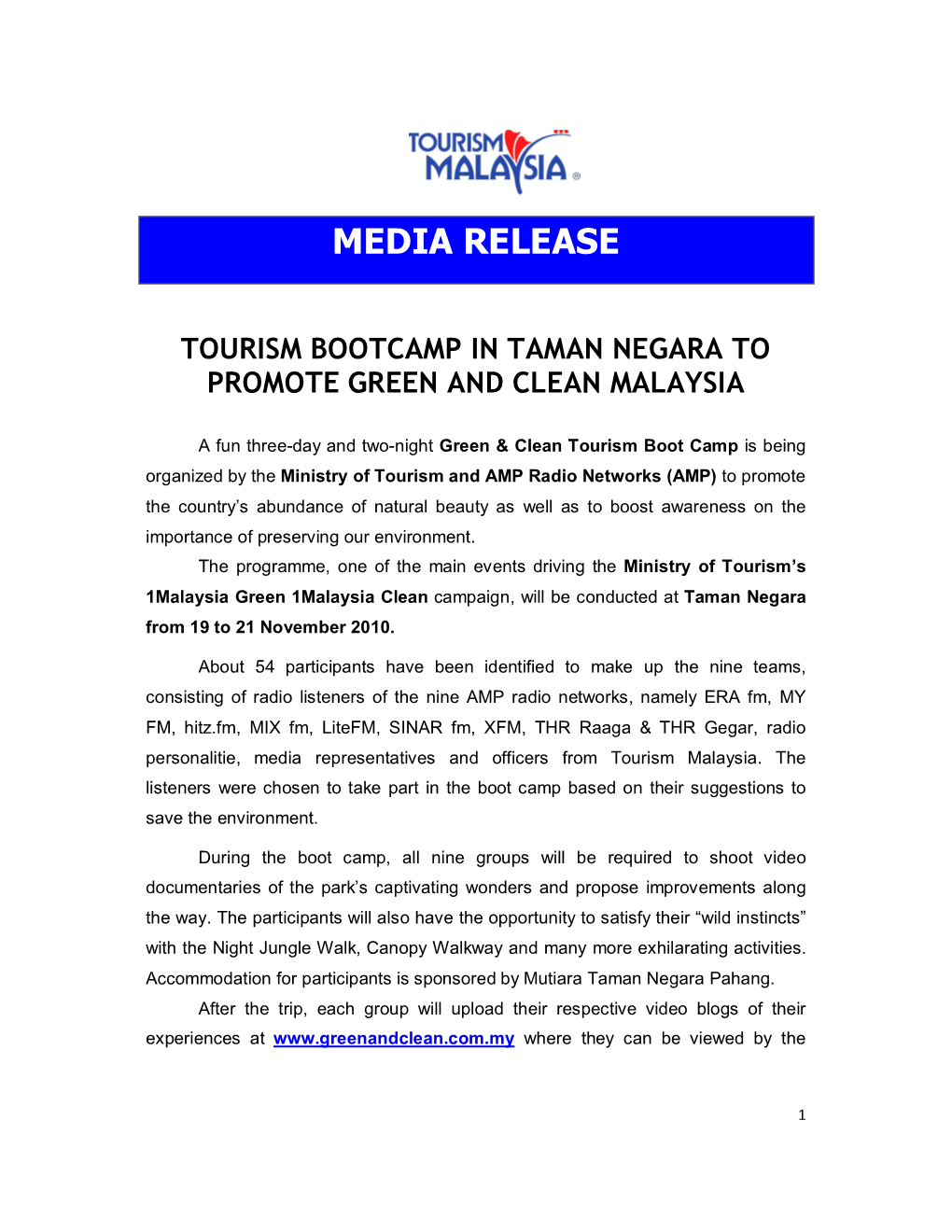 Media Release