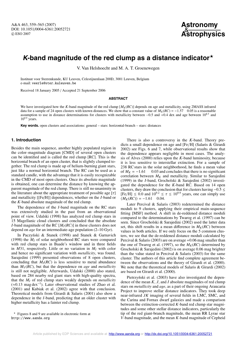K-Band Magnitude of the Red Clump As a Distance Indicator