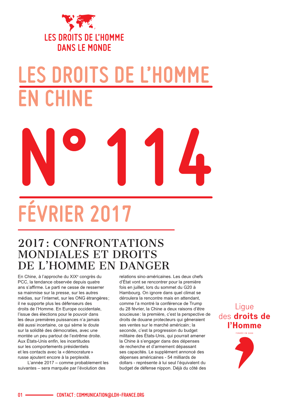 Les Droits De L'homme En Chine Février 2017