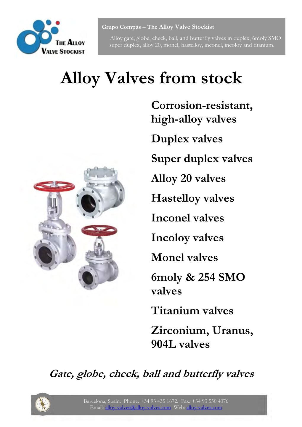 Alloy Valves from Stock