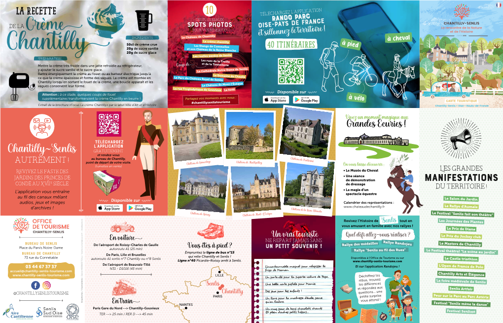 Carte Touristique De La Destination Chantilly-Senlis