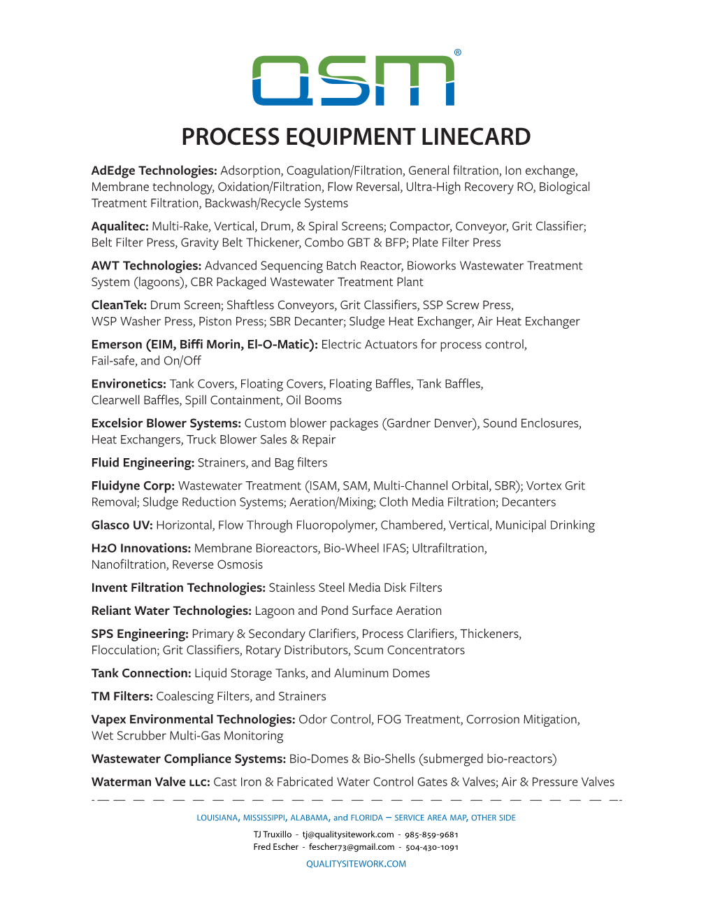 Process Equipment Linecard