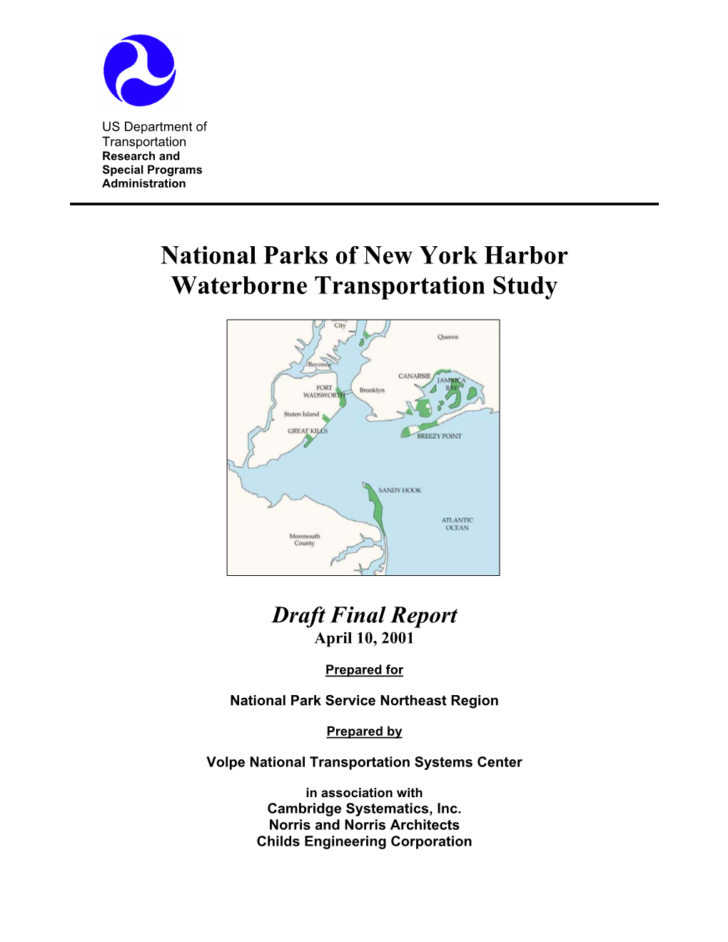 National Parks of New York Harbor Waterborne Transportation Study