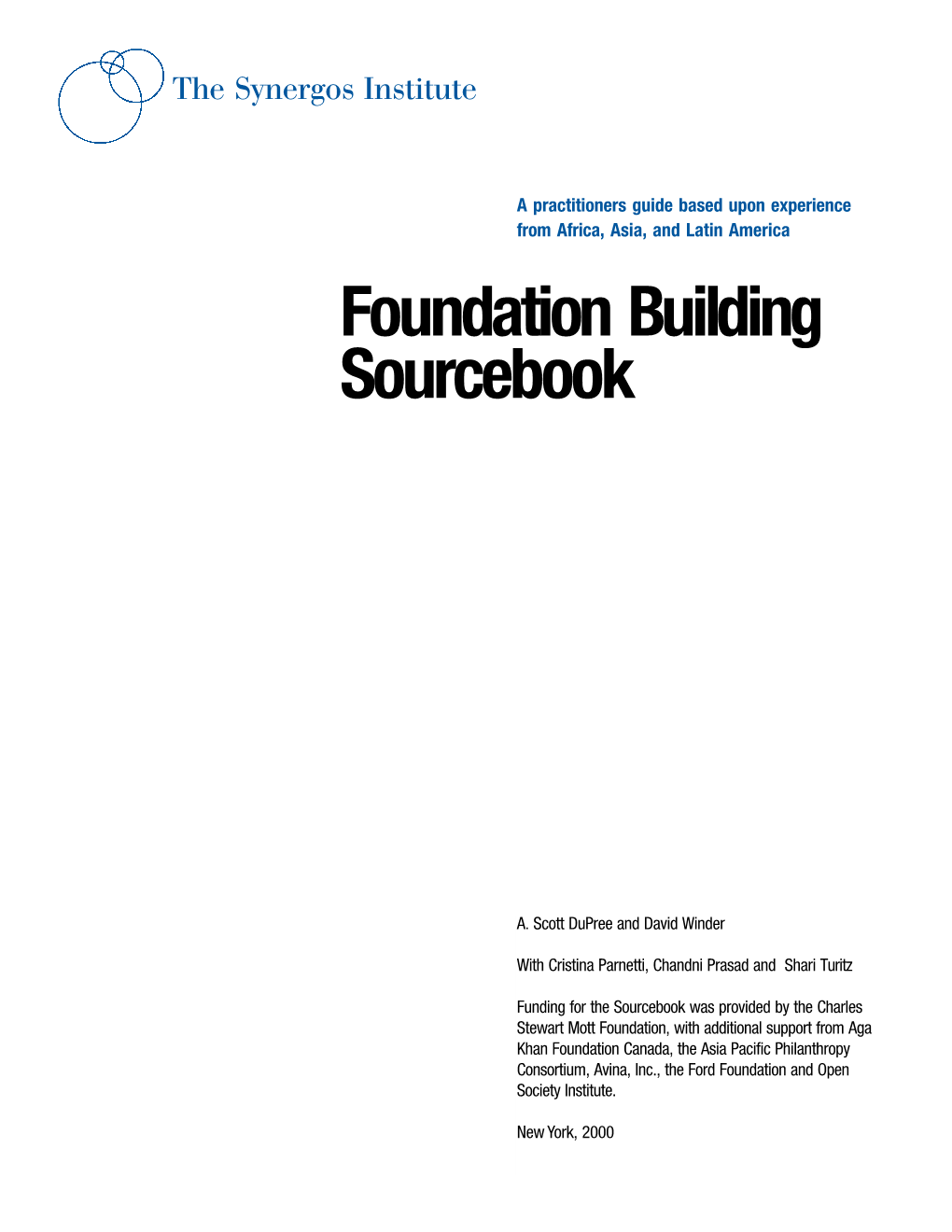 Foundation Building Sourcebook