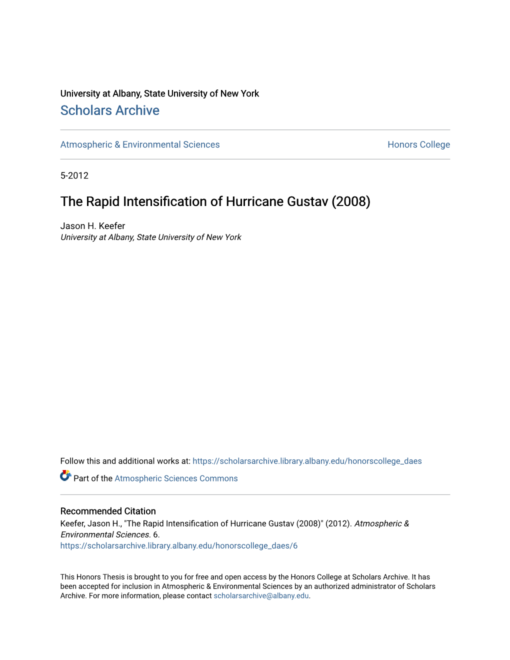 The Rapid Intensification of Hurricane Gustav (2008)