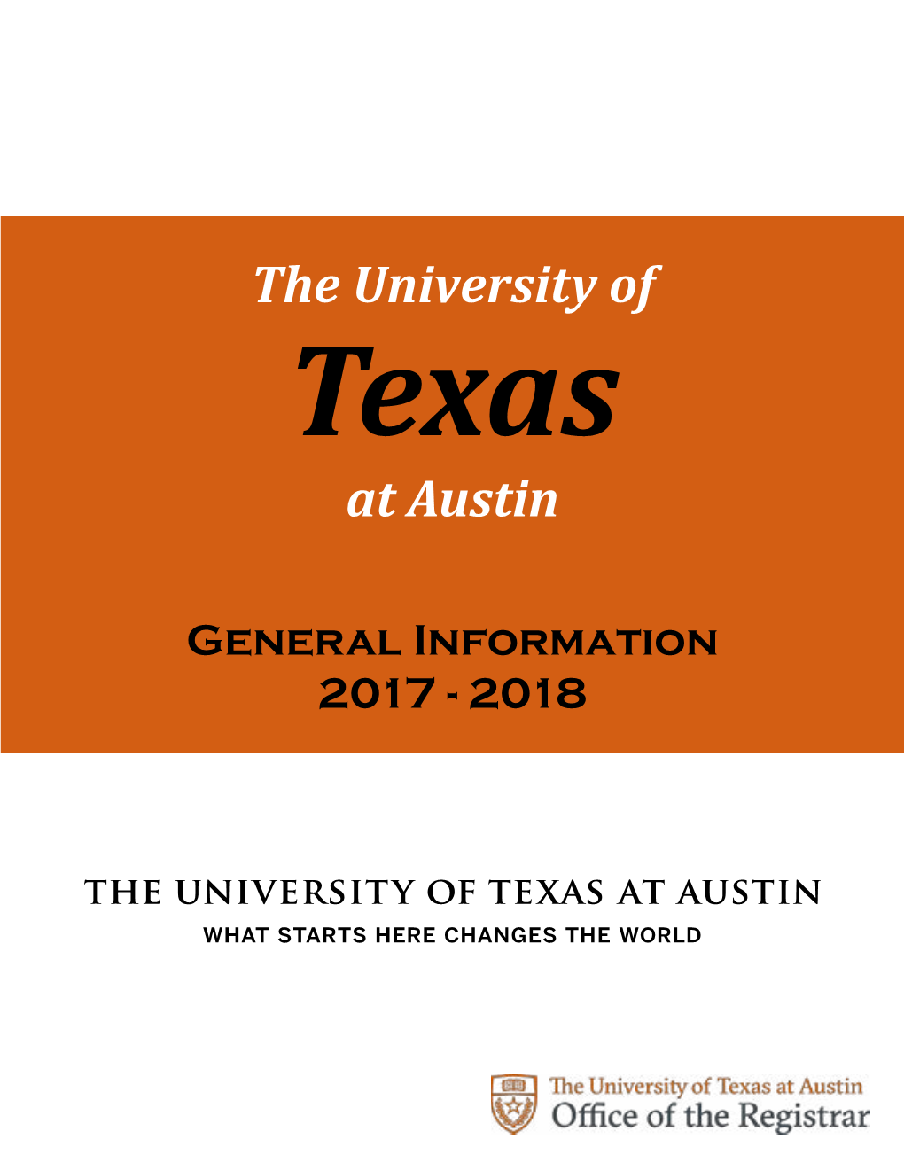 General Information 2017-2018 Introduction 3 David E