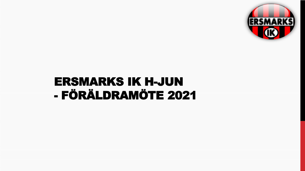 Föräldramöte 2021 Agenda