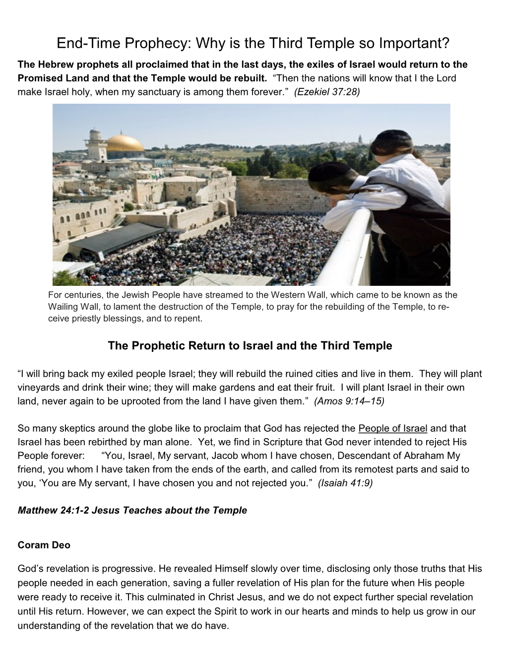 End-Time Prophecy: Why Is the Third Temple So Important?