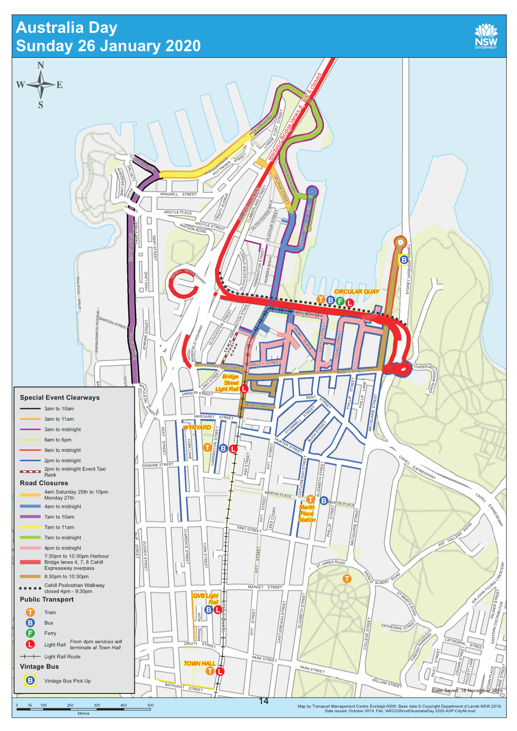 Sydney Harbour Bridge Lane Closures: 7:30Pm – 10:30Pm: Lanes 4, 7, 8