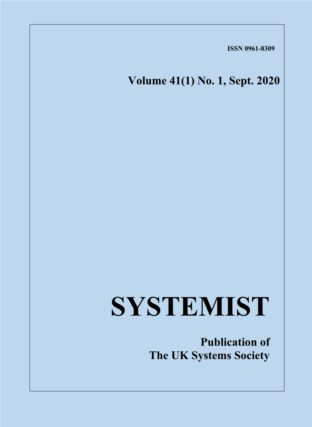 SYSTEMIST Contents