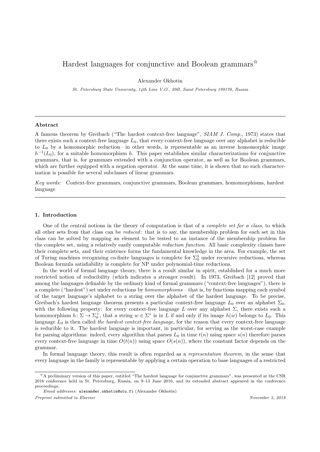 Hardest Languages for Conjunctive and Boolean Grammars$