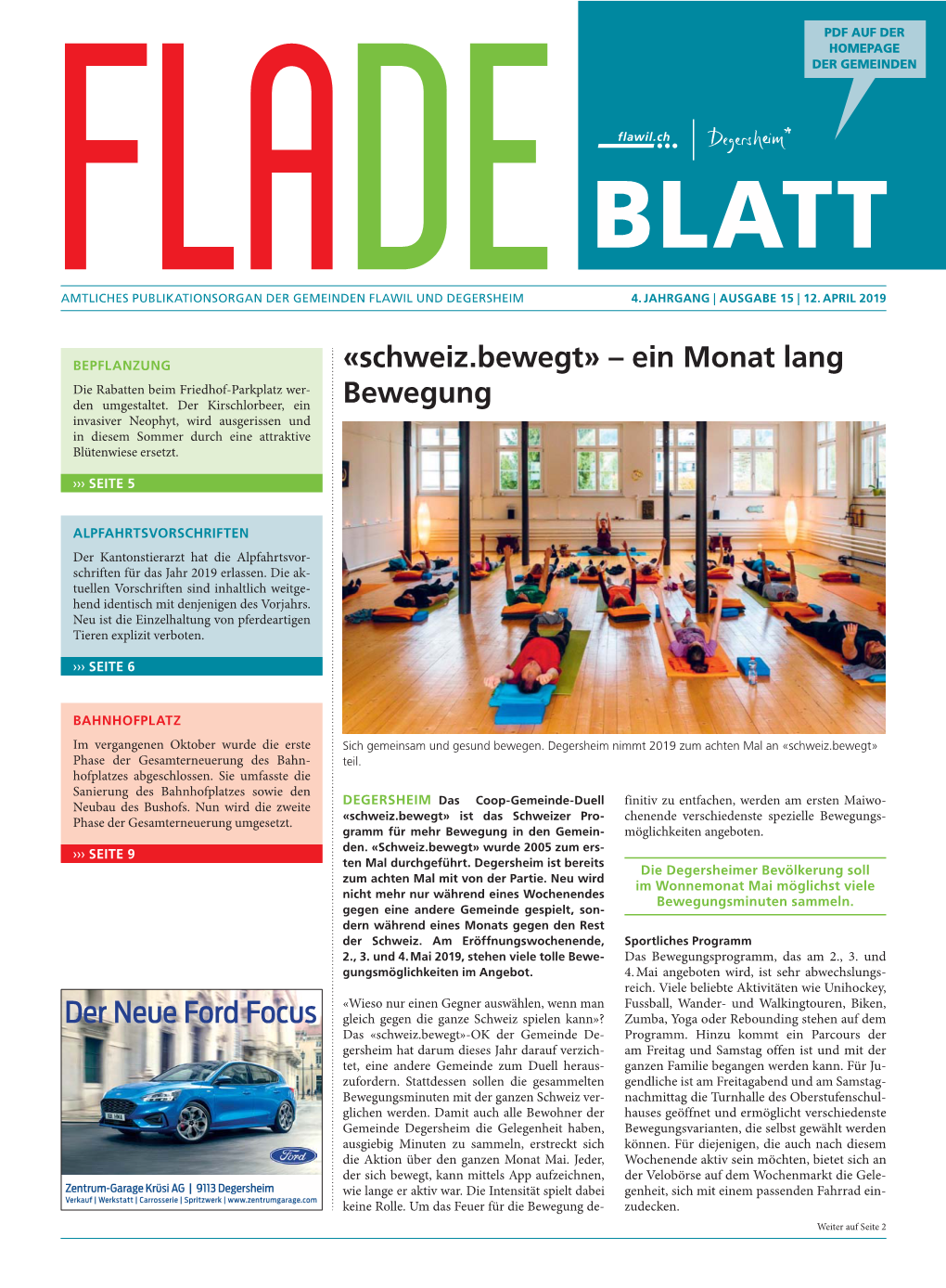 Fladeblatt.Html/16 Oder Dienstag, 16