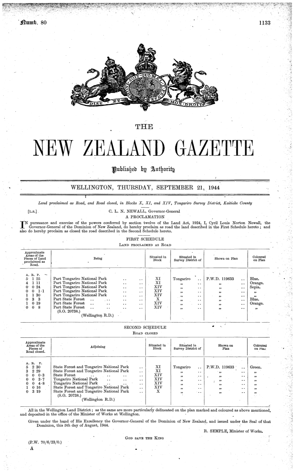 New Zealand Gazette