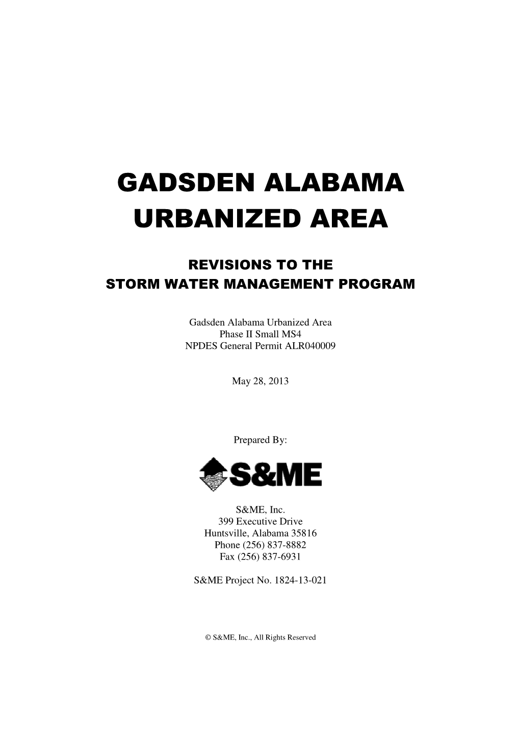 Gadsden Alabama Urbanized Area