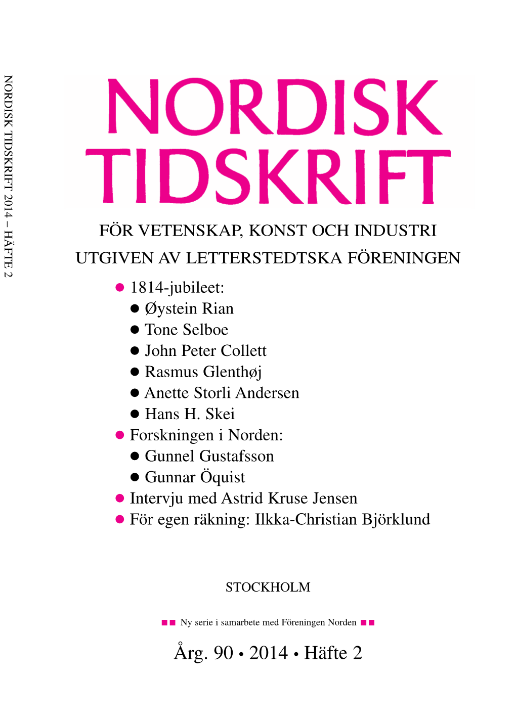 Nordisk Tidskrift 2-14 (Pdf)