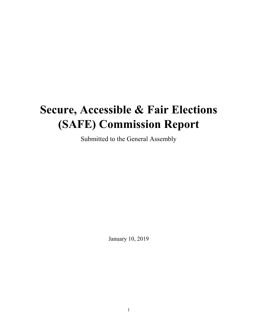 Secure, Accessible & Fair Elections (SAFE