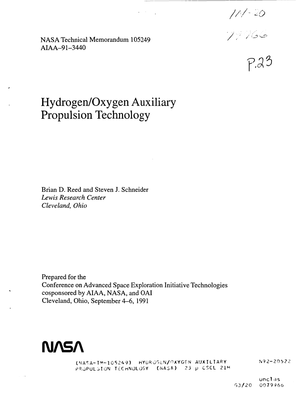 Hydrogedoxy Gen Auxiliary Propulsion Technology