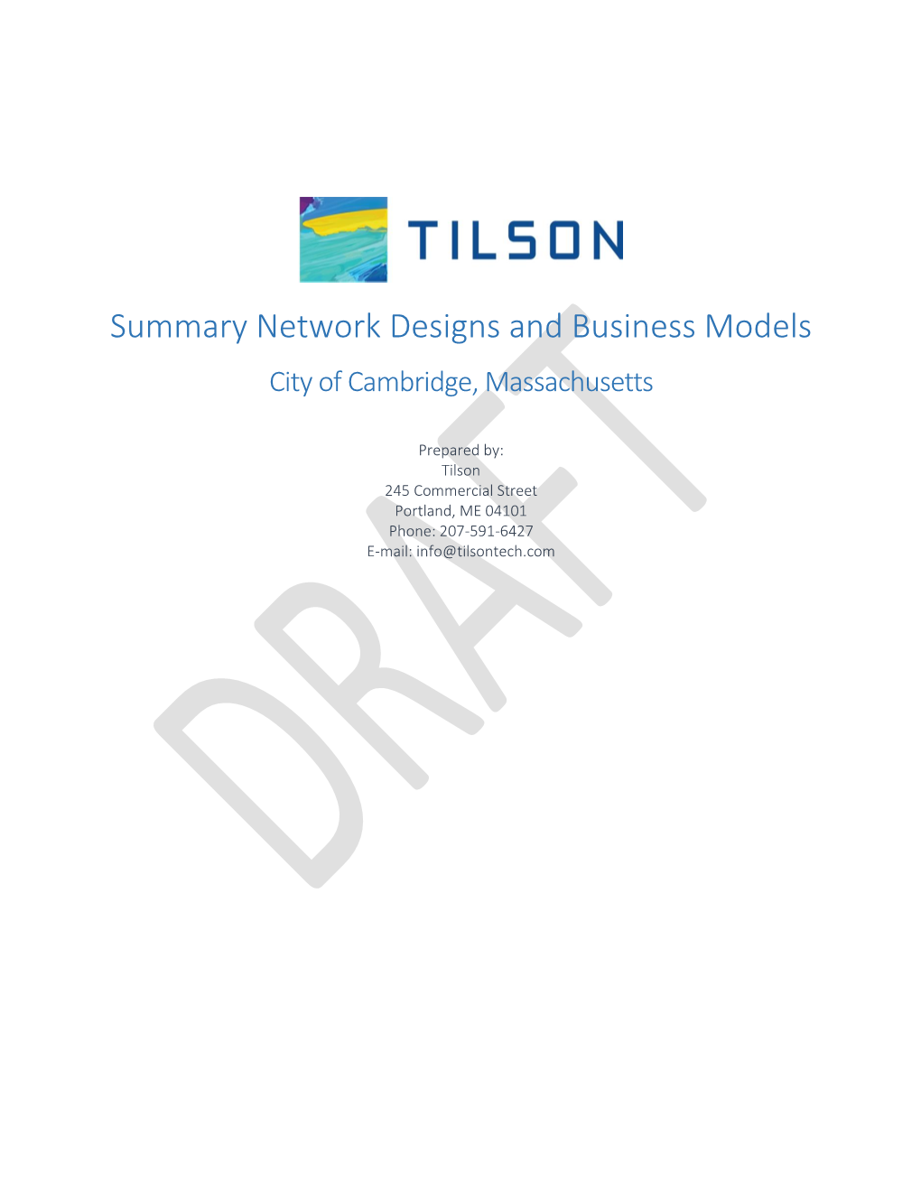 DRAFT Cambridge Business Models and Designs 20160125