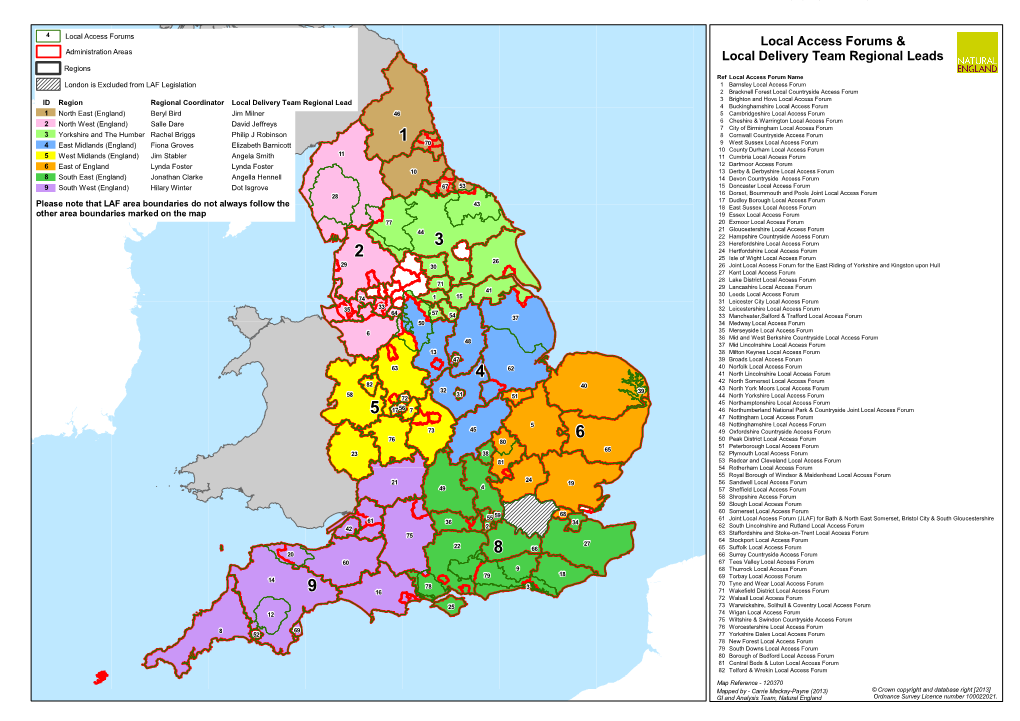 Local Access Forums & Local Delivery Team Regional Leads