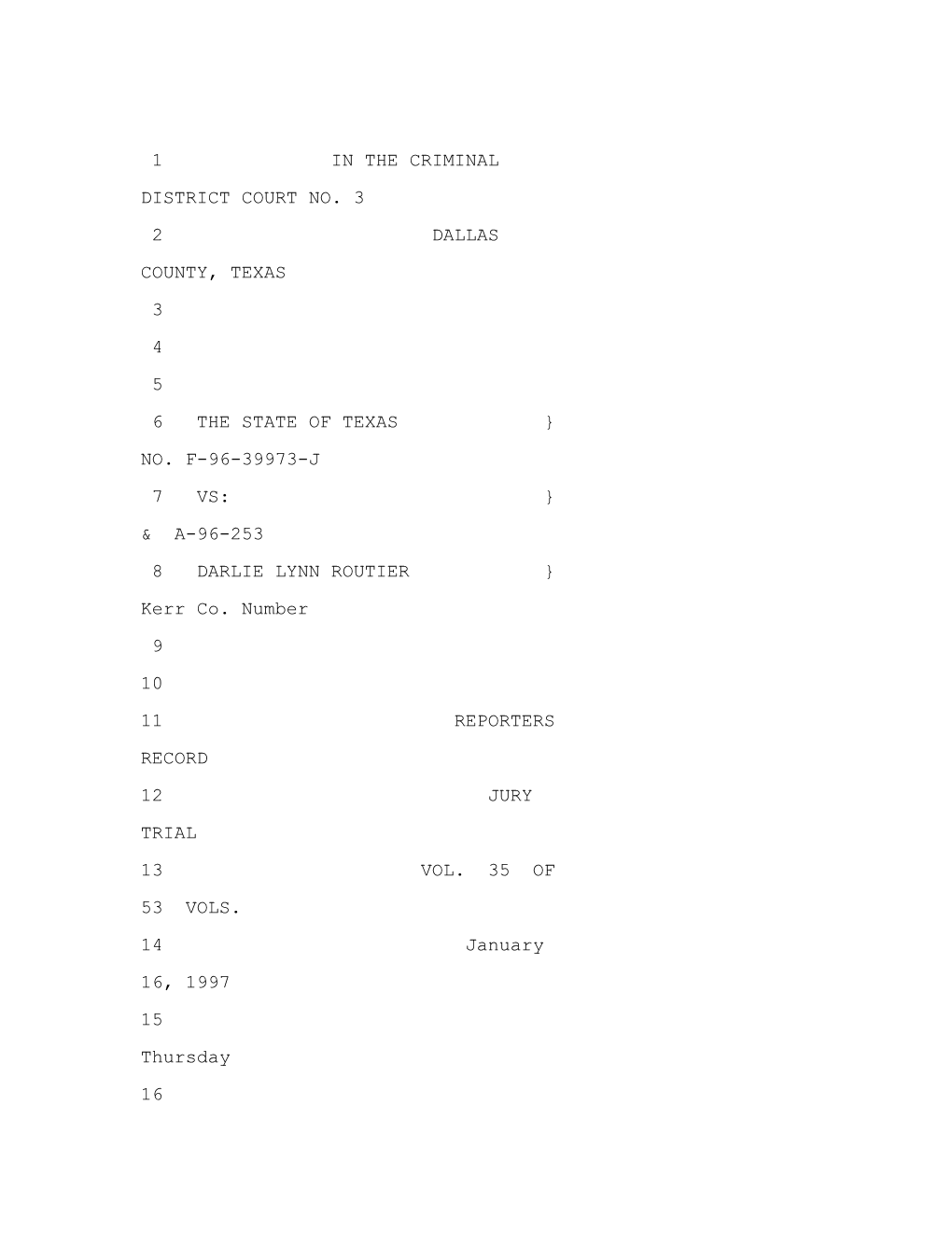 1 in the Criminal District Court No. 3 s1