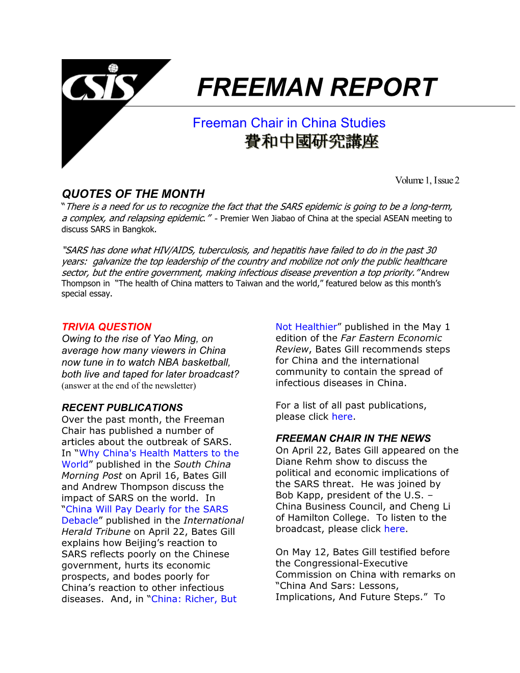 Freeman Report
