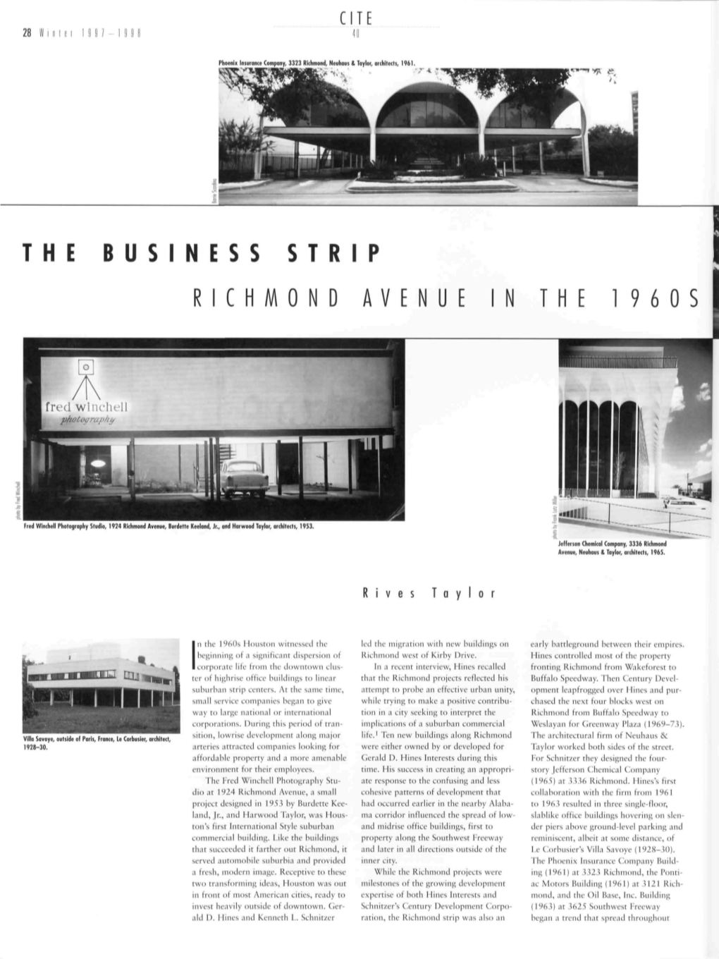 The Business Strip: Richmond Avenue in the 1960S