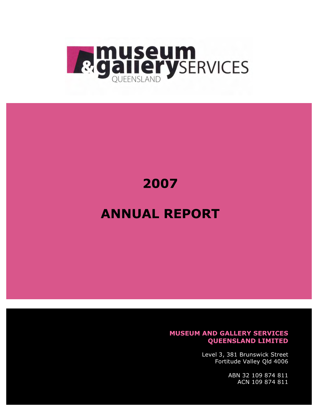 2007 Annual Report Index