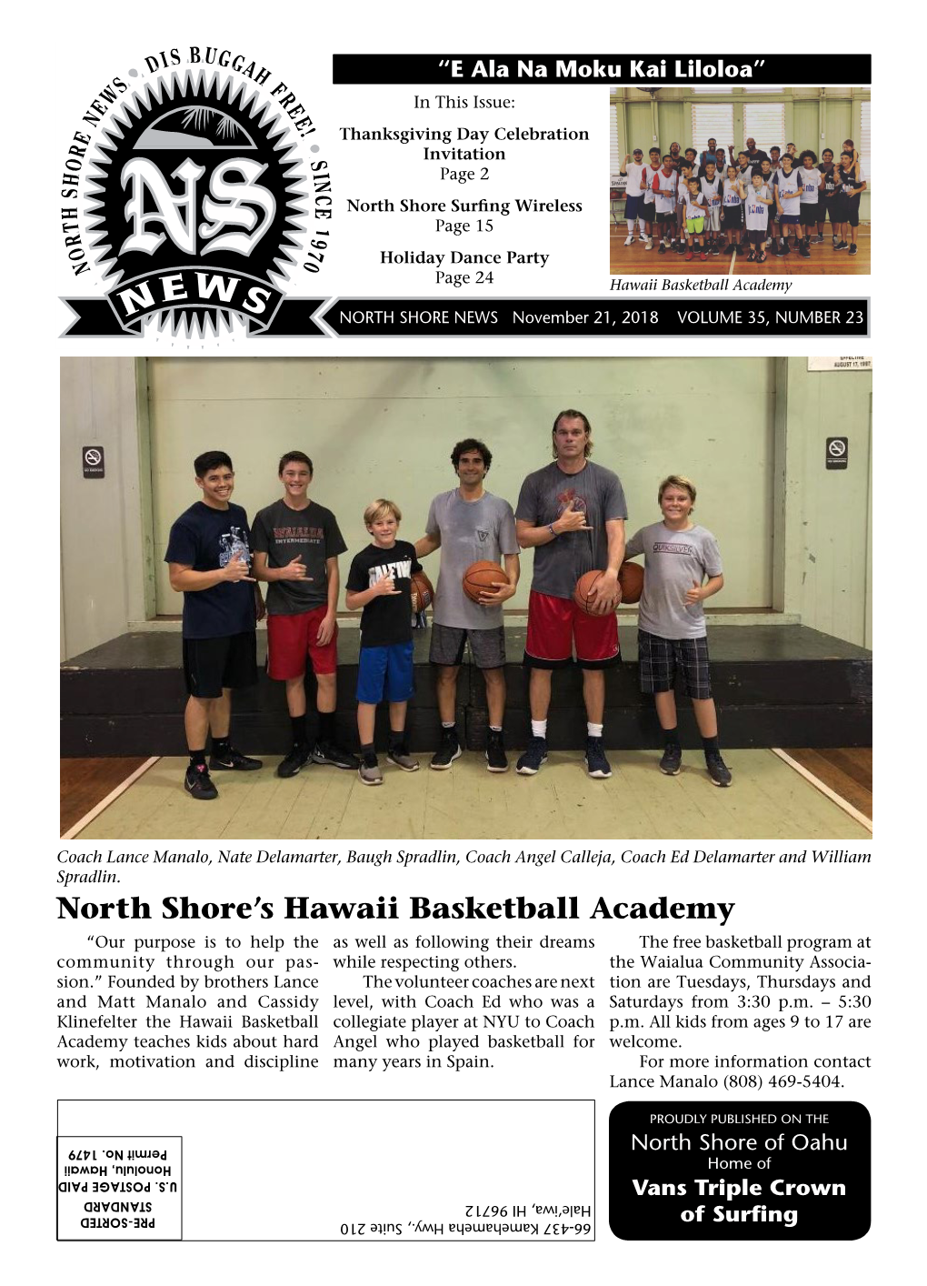 North Shore's Hawaii Basketball Academy