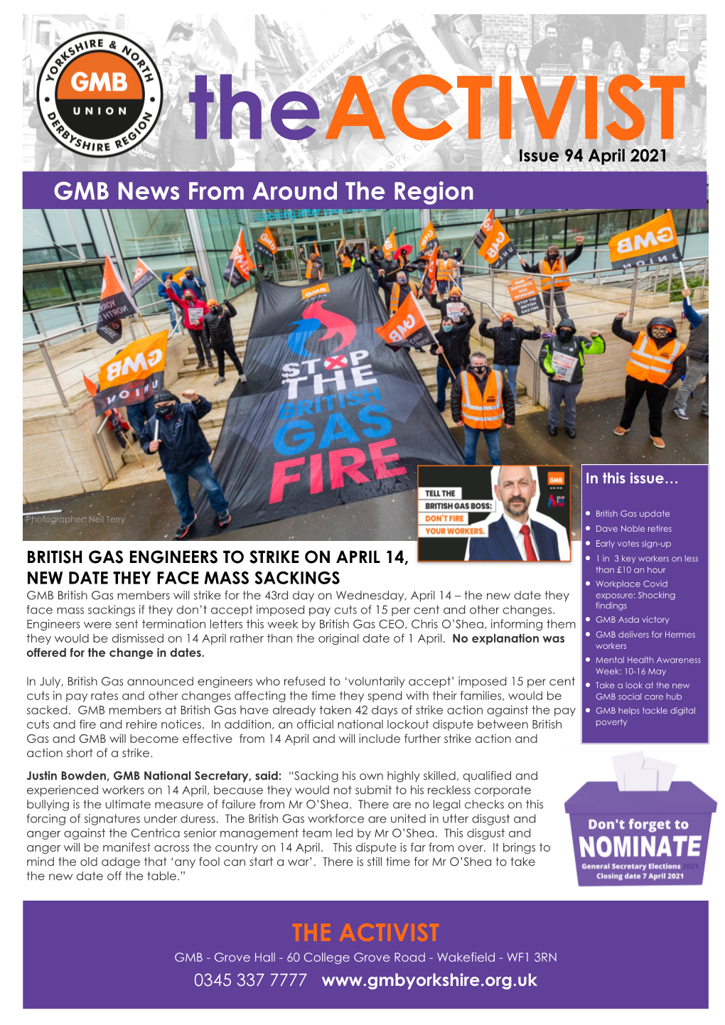The Activist Issue 94 – April 2021