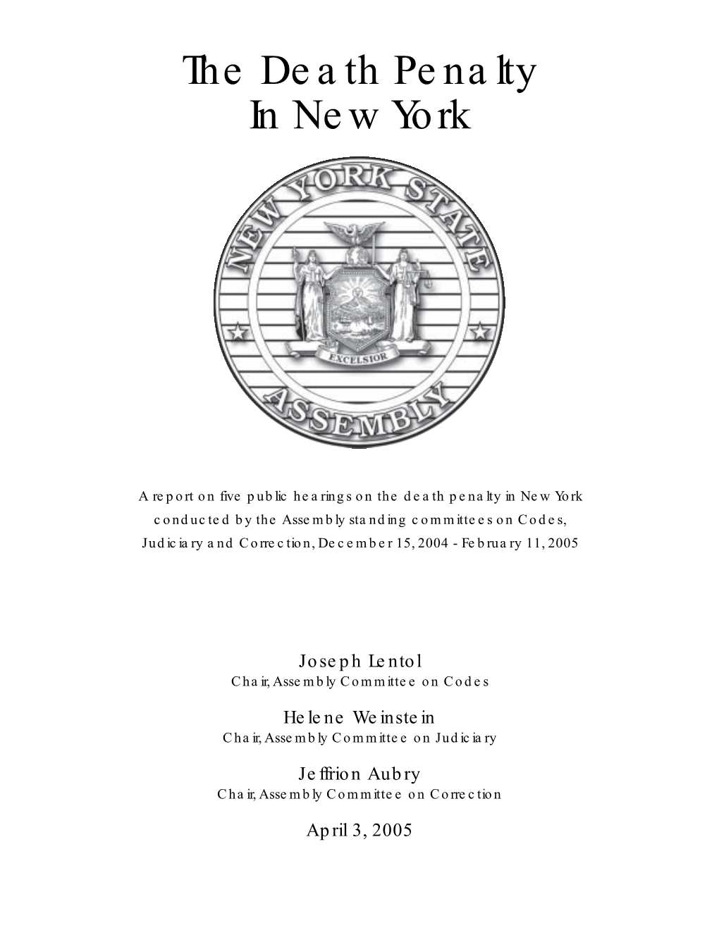 The Death Penalty in New York