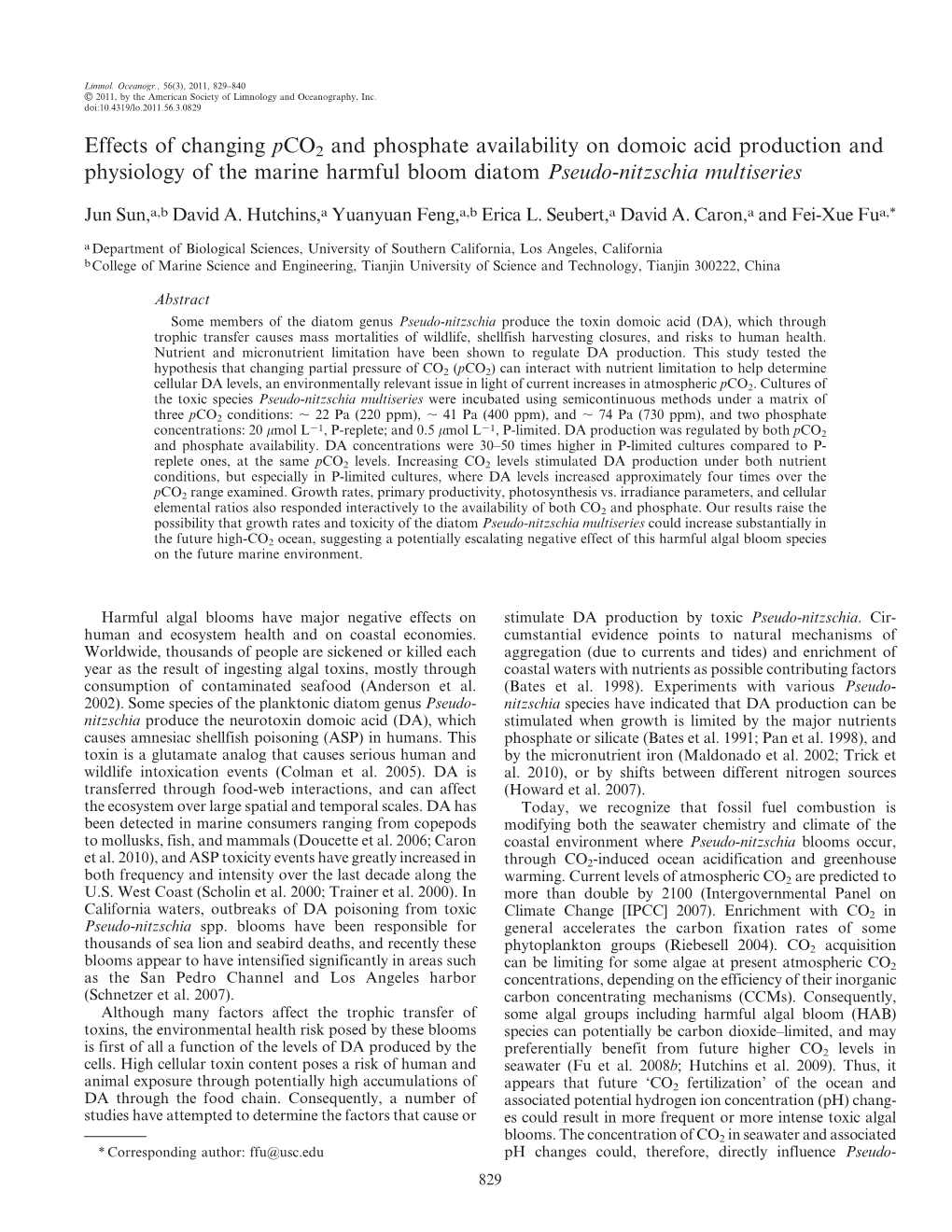 Sun, Jun, Et Al. Effects of Changing