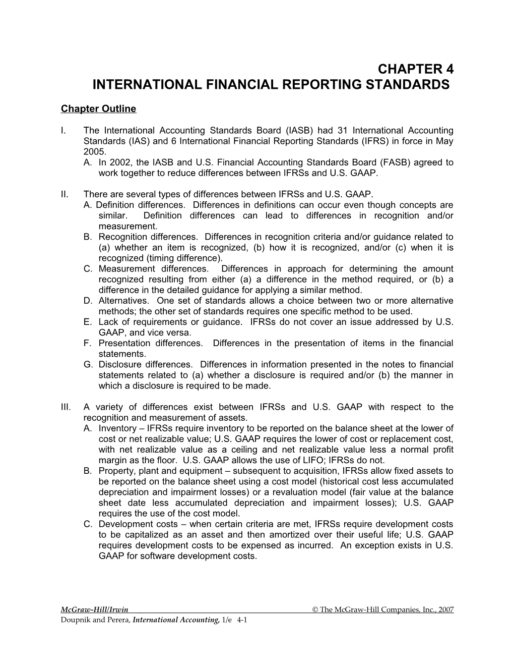 International Financial Reporting Standards