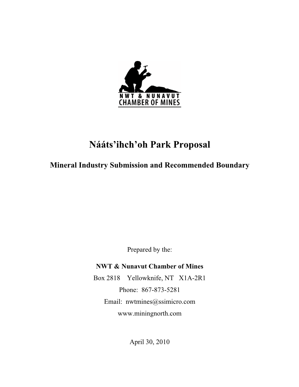 Nááts'ihch'oh Park Proposal