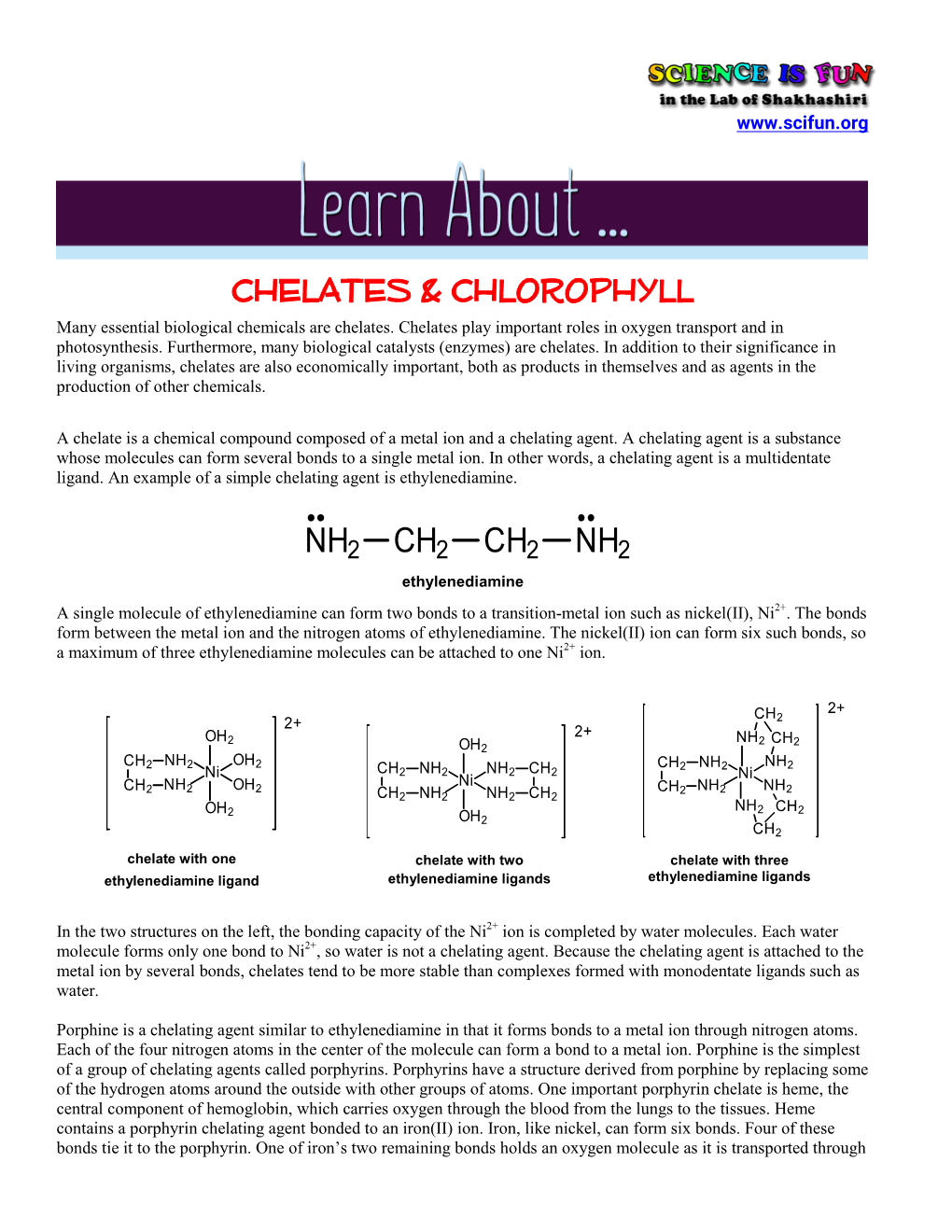 Chelates & Chlorophyll