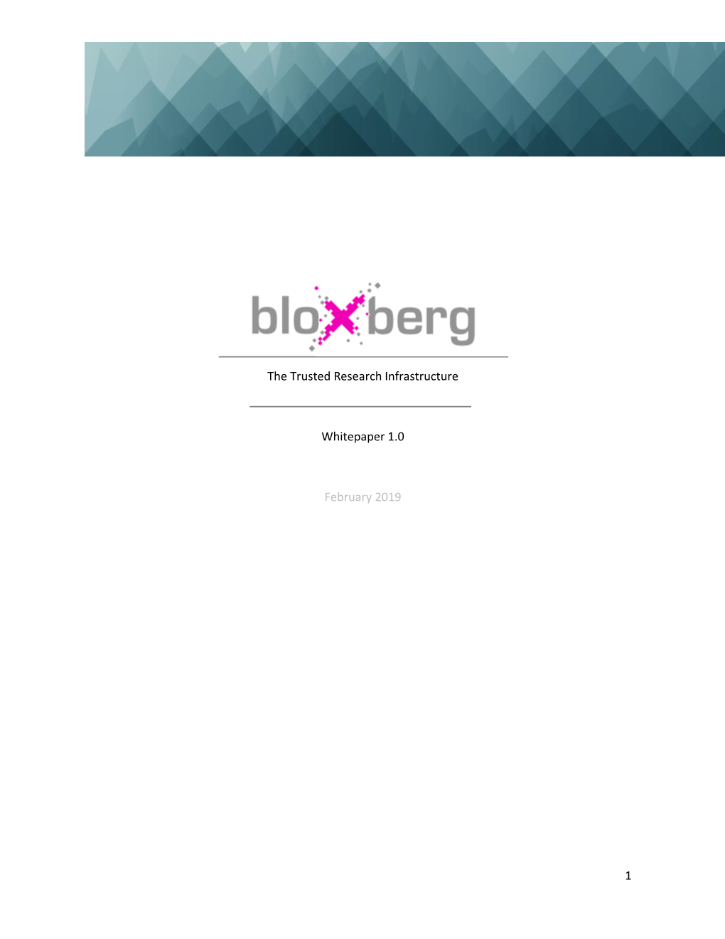 Bloxberg – Whitepaper