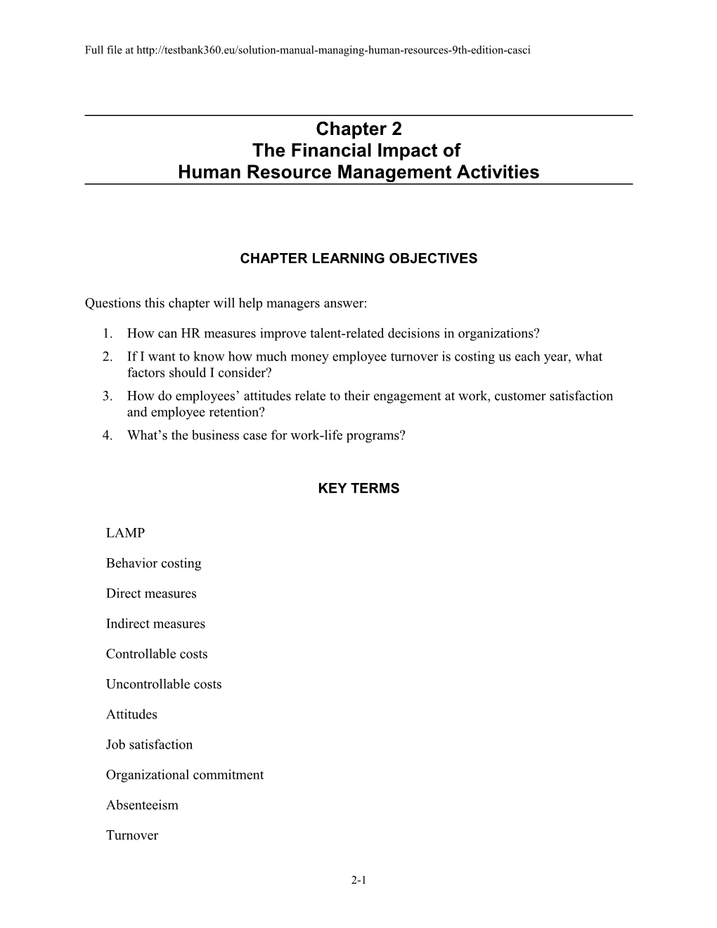 Questions This Chapter Will Help Managers Answer