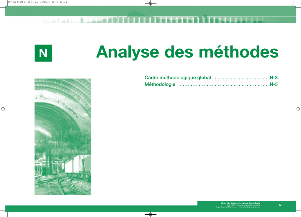 Analyse Des Méthodes