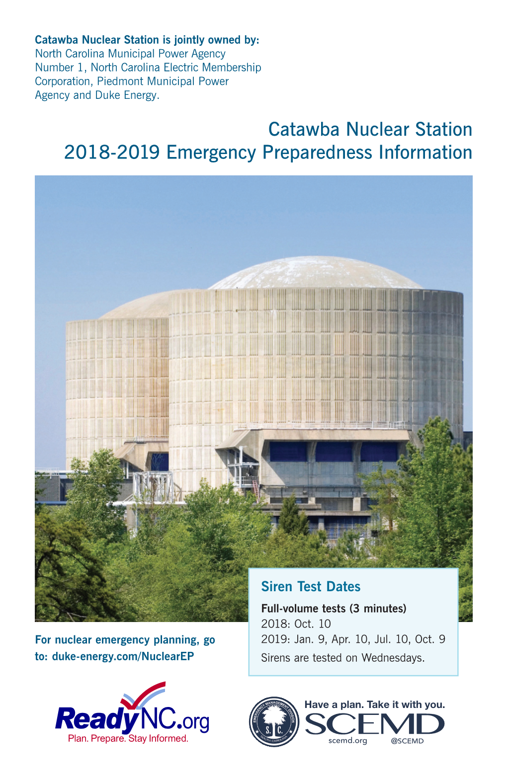 Catawba Nuclear Station 2018-2019 Emergency Preparedness Information