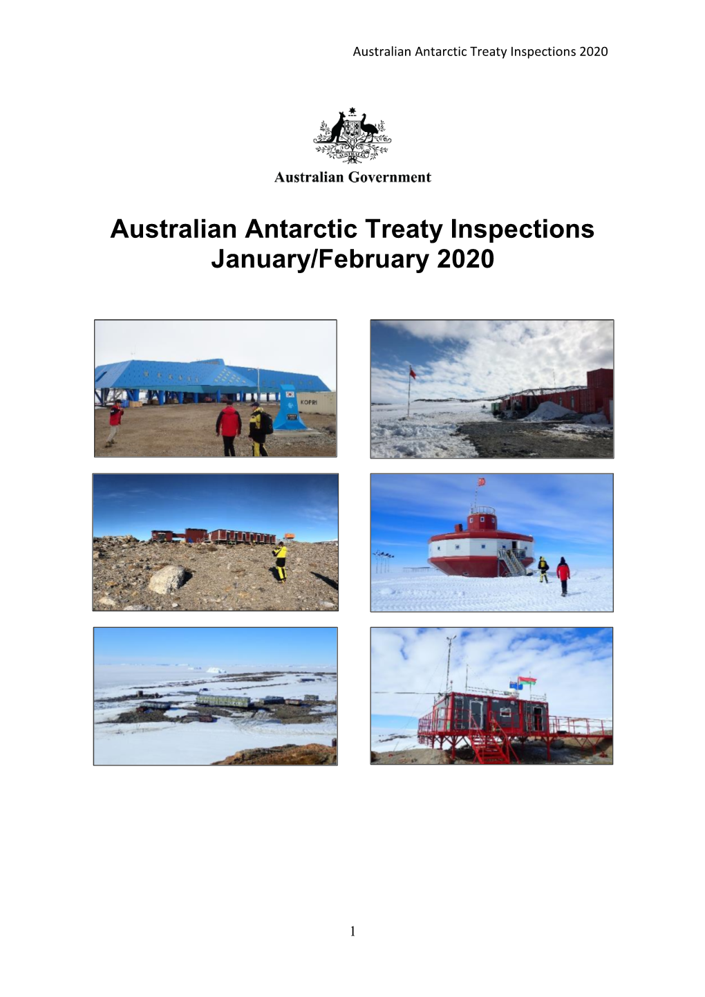 Australian Antarctic Treaty Inspections January/February 2020